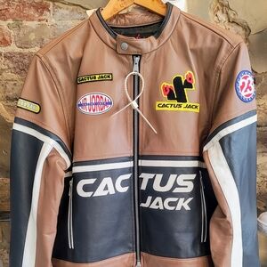 Jordan X Travis Scott Wmns Leather Jacket / Wmns Sz Large